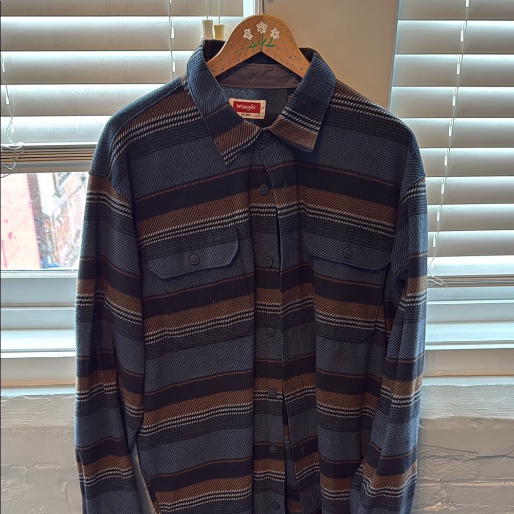 Wrangler Striped Button-Up Shirt
